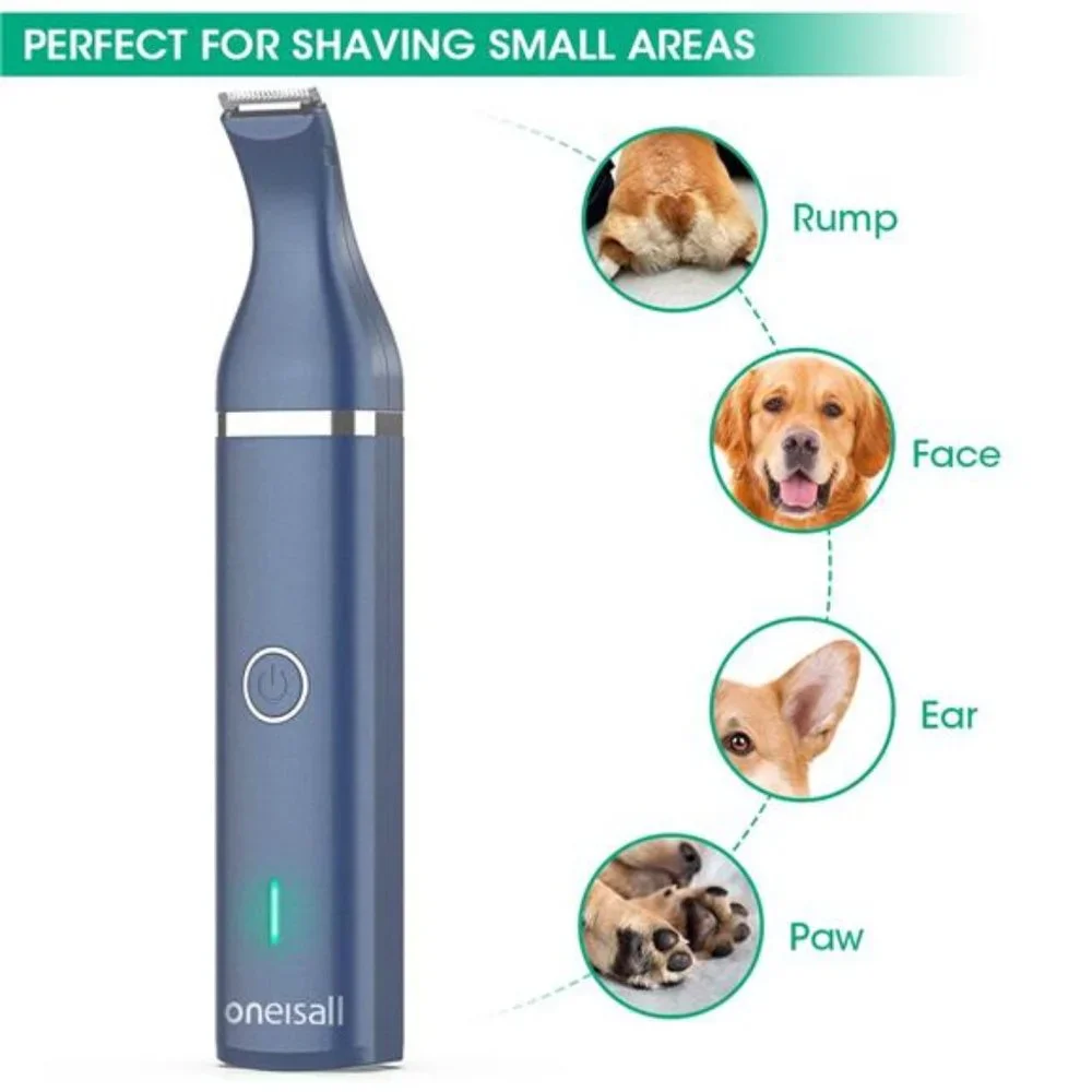 Dog Clippers with Double Blades,Cordless Small PetHair Grooming Trimmer,LowNoise